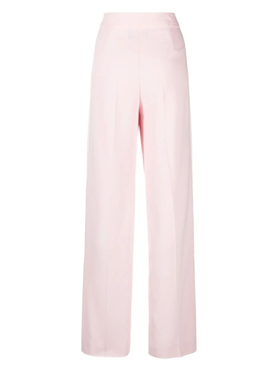 Pantaloni talie inalta LOVE Moschino roz din spandex/elastan si acetat - Img 2