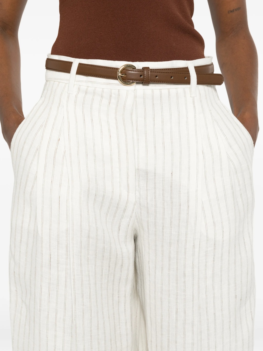 Pantaloni talie inalta MaxMara Studio neutri - Img 5