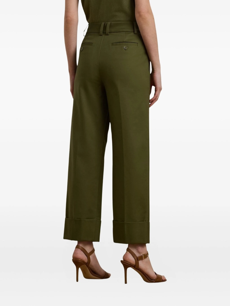 Pantaloni talie inalta Ralph Lauren verzi - Img 4
