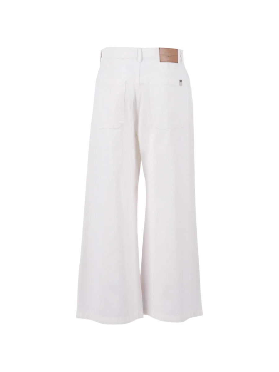 Pantaloni trei sferturi Max Mara albi - Img 2