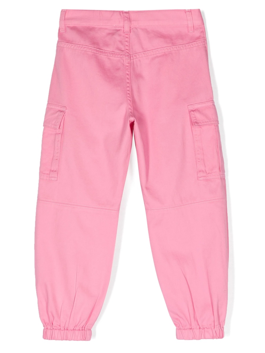 Pantaloni Versace roz din bumbac - Img 2