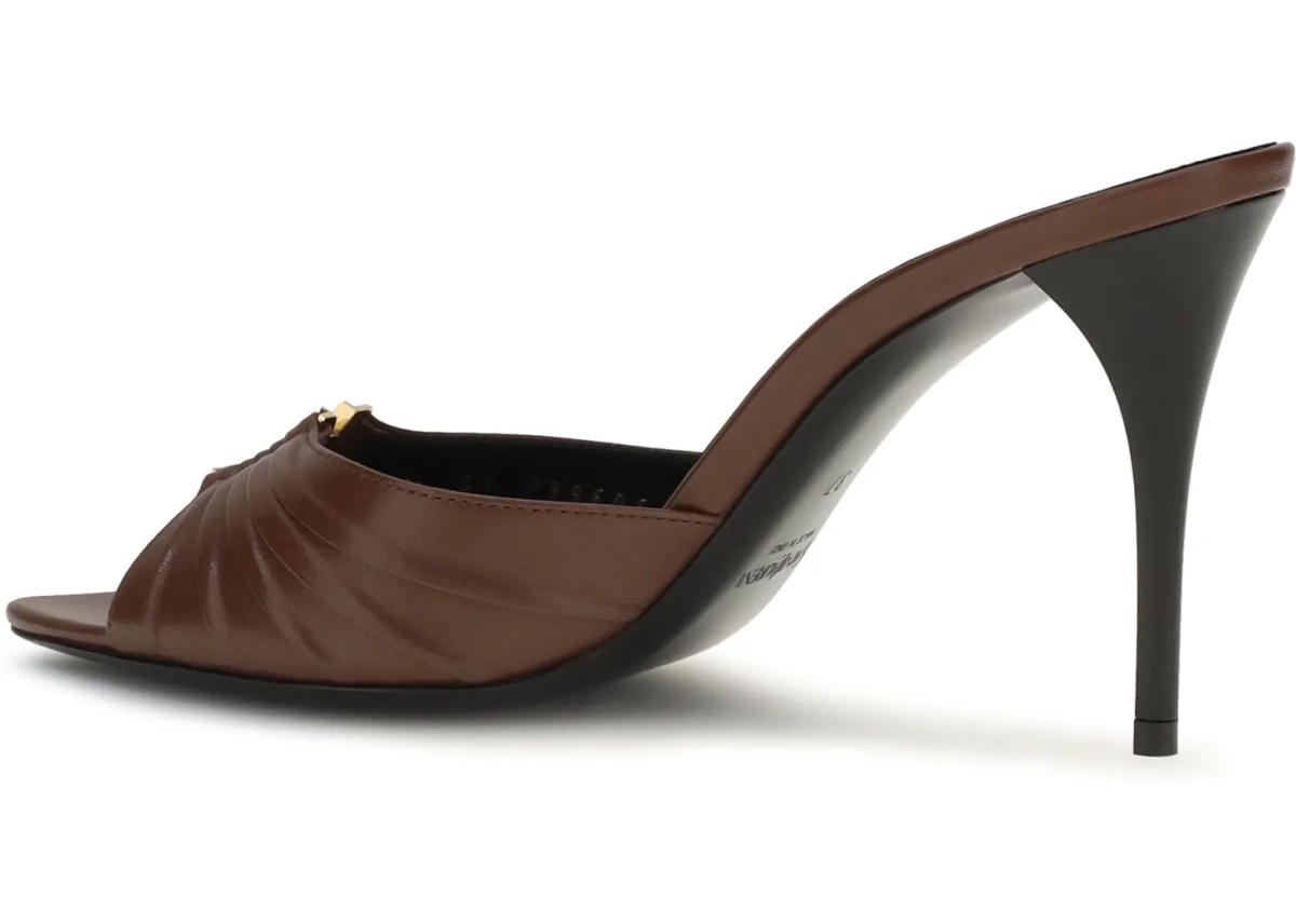 Pantofi Babylone smooth leather Mules - Img 3