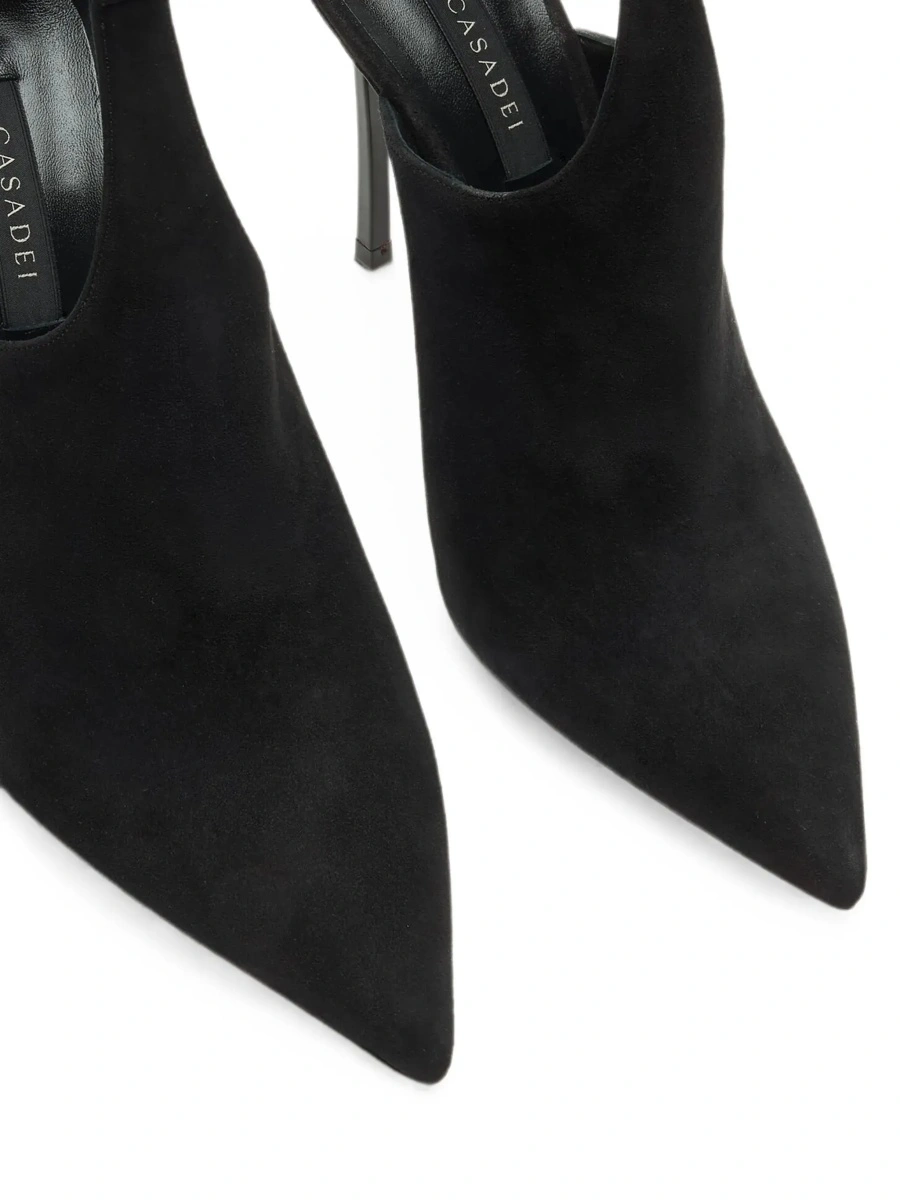 Pantofi black high-heeled pumps with adjustable strap in suede Women - Img 6