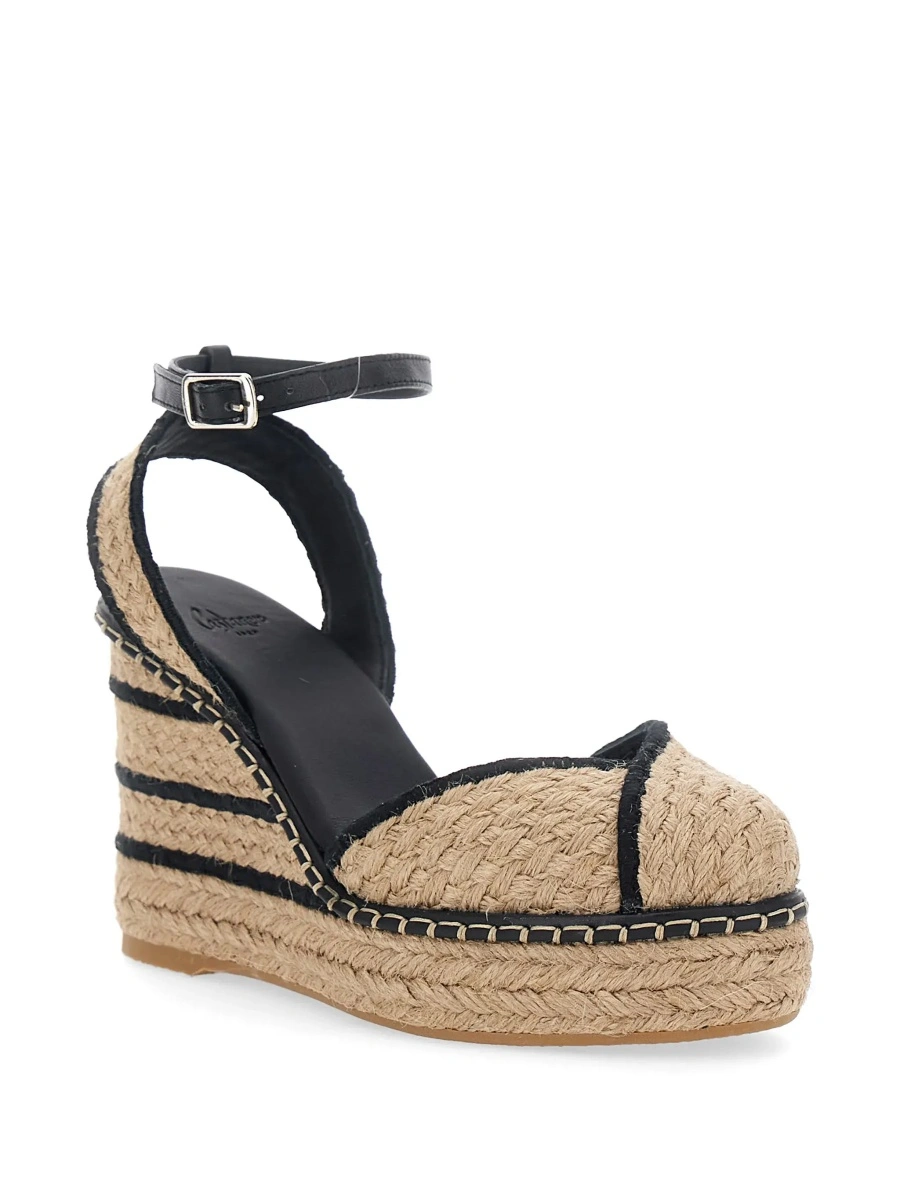 Pantofi cu platforma CASTAÑER bej din textil - Img 5