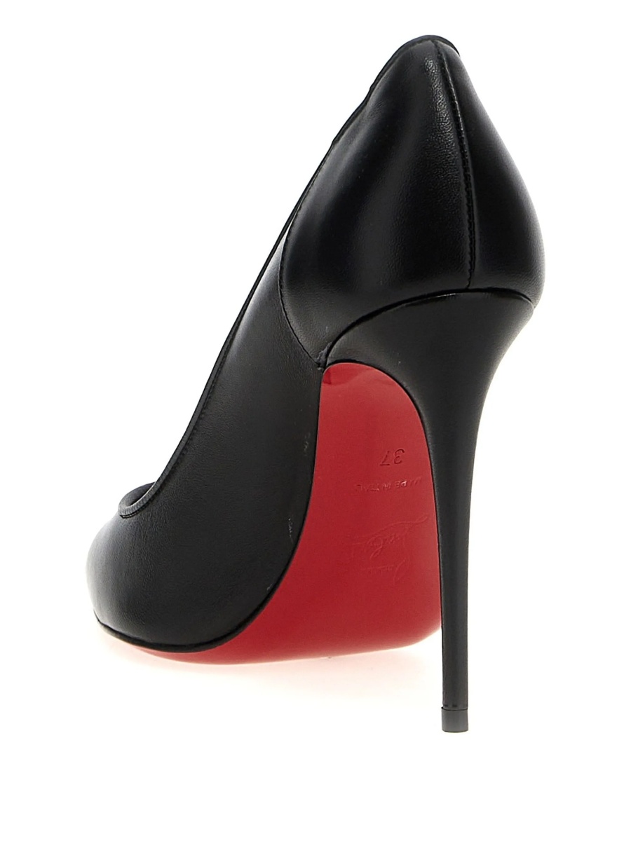 Pantofi cu toc Christian Louboutin Kate negri din piele - Img 3