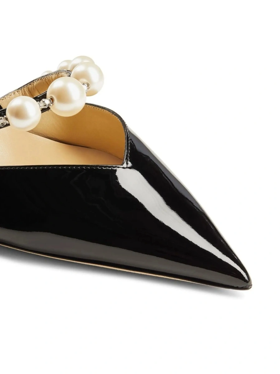 Pantofi cu toc Jimmy Choo negri din piele 'Aurelie' - Img 6