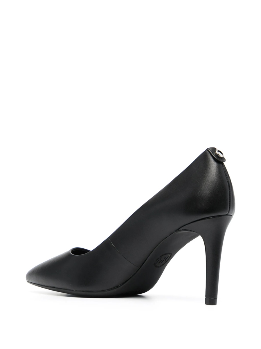Pantofi cu toc Michael Kors negri din piele - Img 3