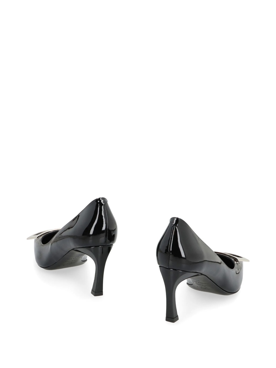Pantofi cu toc Roger Vivier negri din piele - Img 3