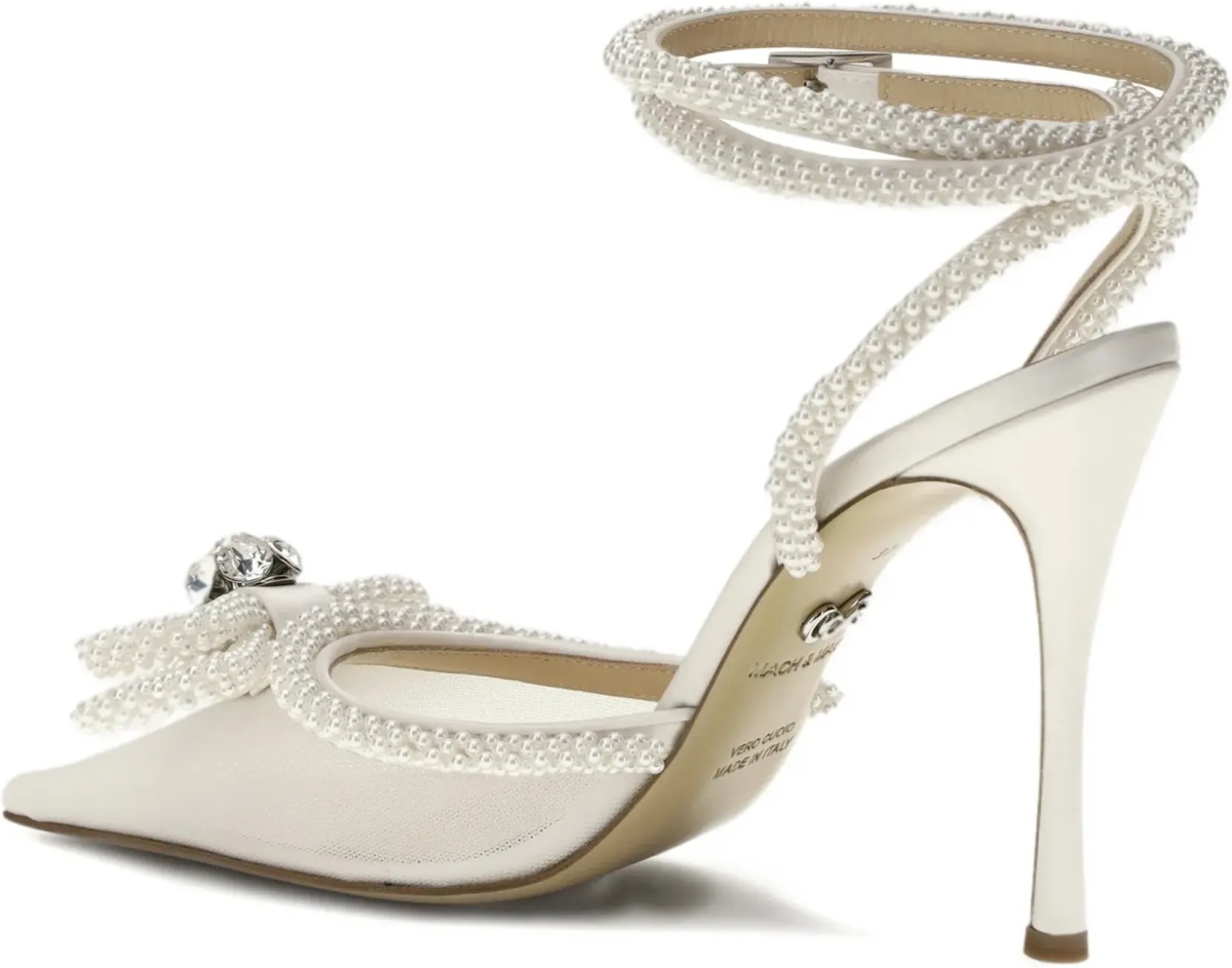 Pantofi Double bow satin Pumps - Img 3