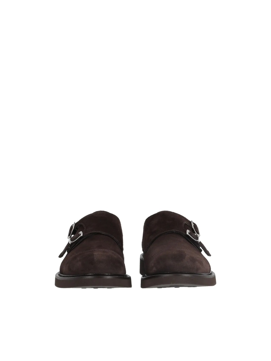 Pantofi DOUBLE BUCKLE CAP TOE (GM) VISONE TERRE+F.DO T.MORO - Img 3