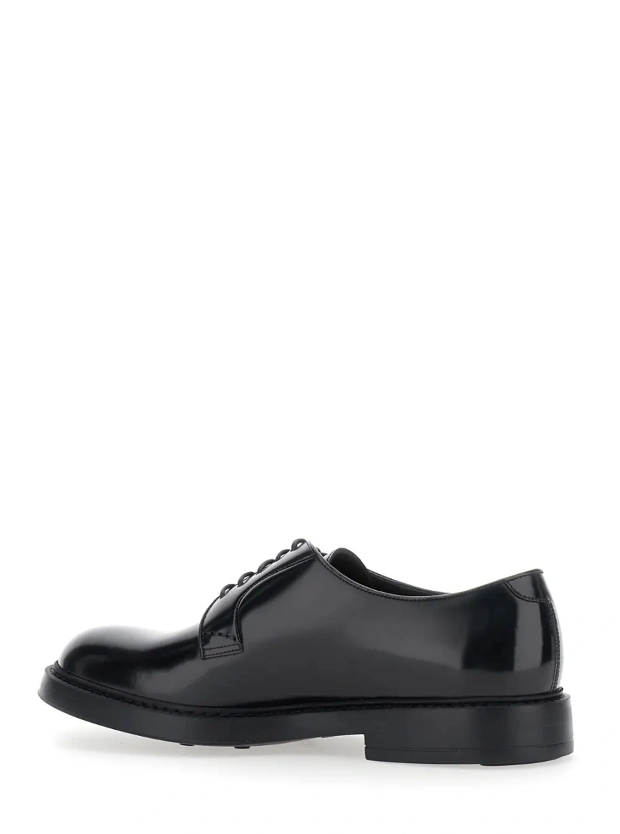 Pantofi eleganti Doucal's negri din piele de vitel - Img 3