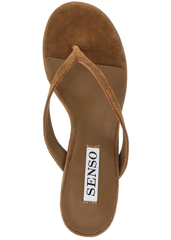 Pantofi 'Farah' suede leather heeled slides - Img 4
