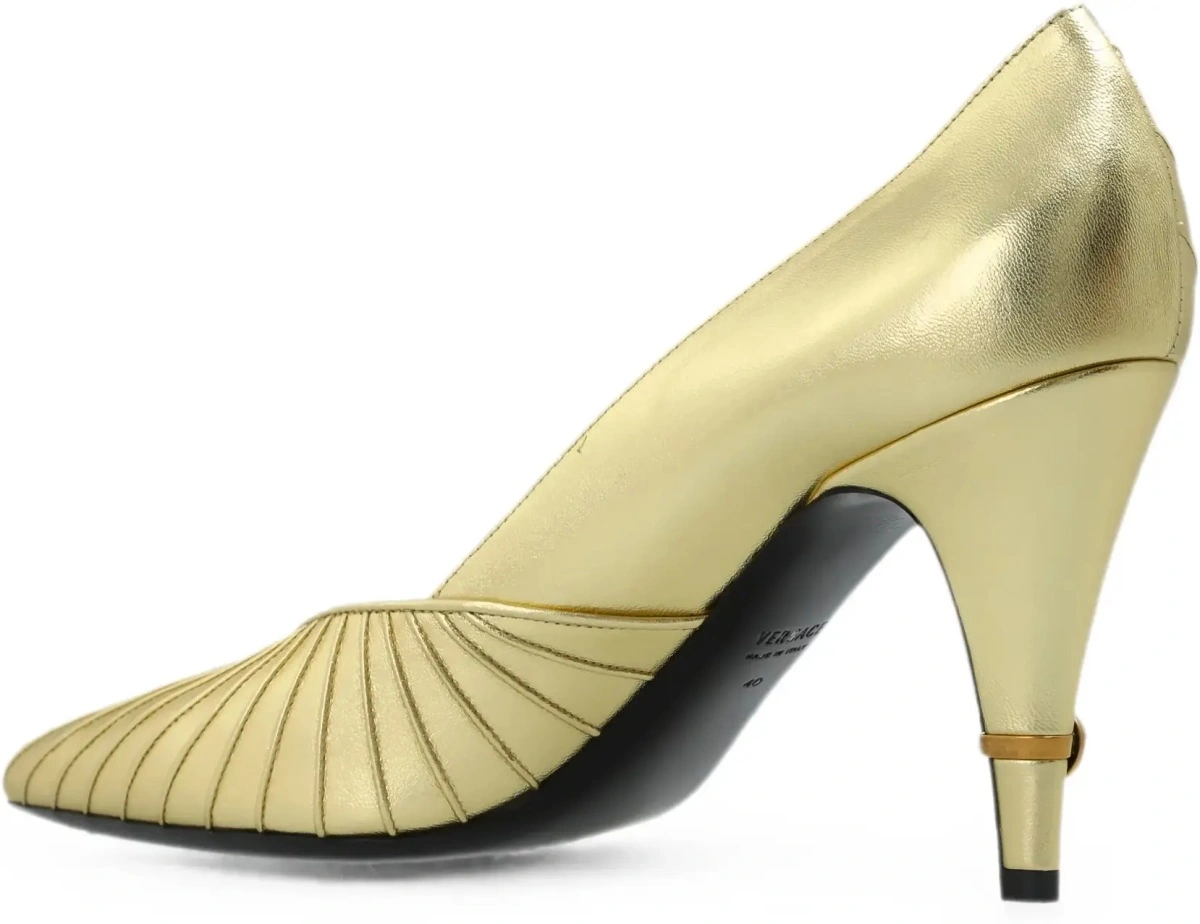 Pantofi Metallic leather Pumps - Img 6