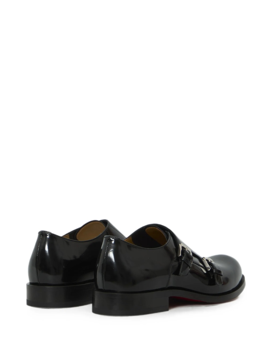 Pantofi Monkstrap Christian Louboutin negri din piele - Img 3