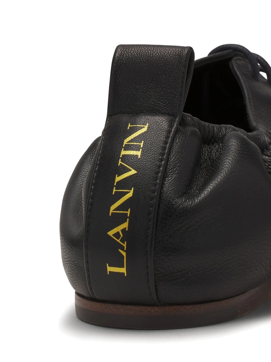 Pantofi Oxford Lanvin negri din piele - Img 5