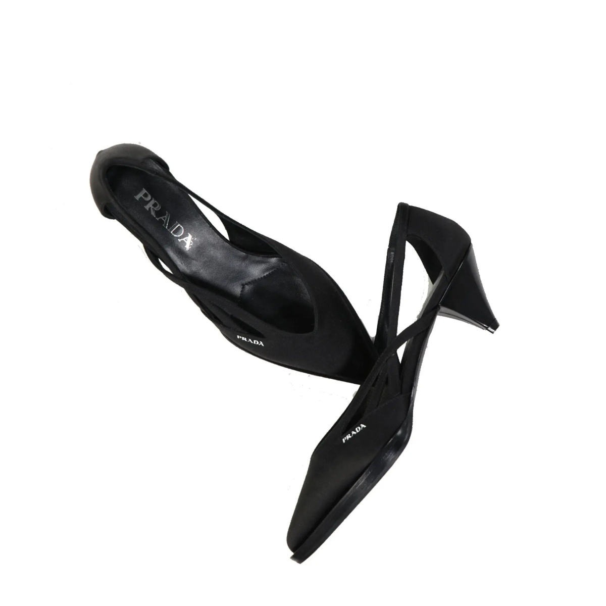 Pantofi Prada 55mm Cut-Out Satin Pumps - Img 2