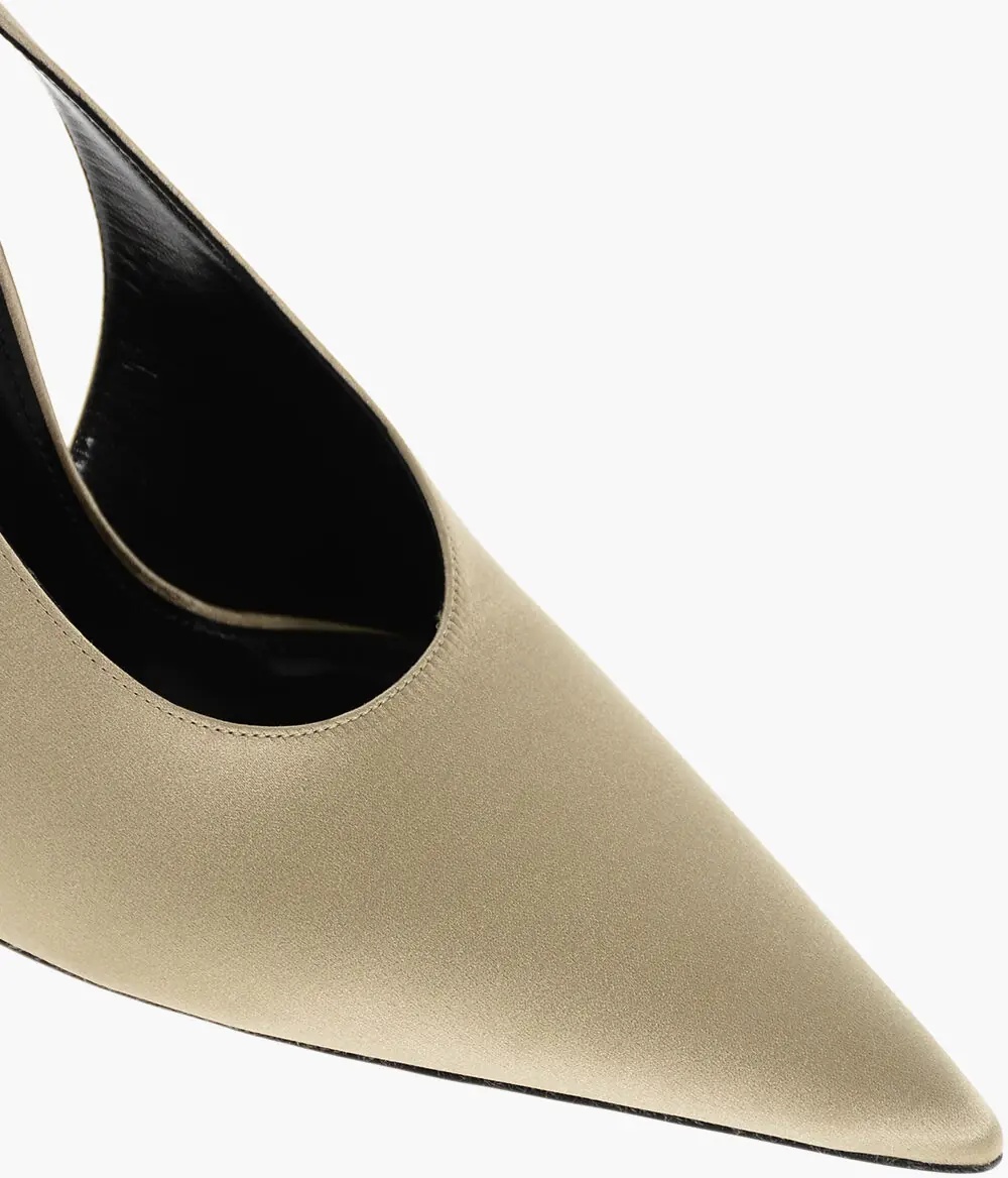 Pantofi Satin L'entracte Slingback Pumps With Stiletto Heel 13Cm* - Img 4