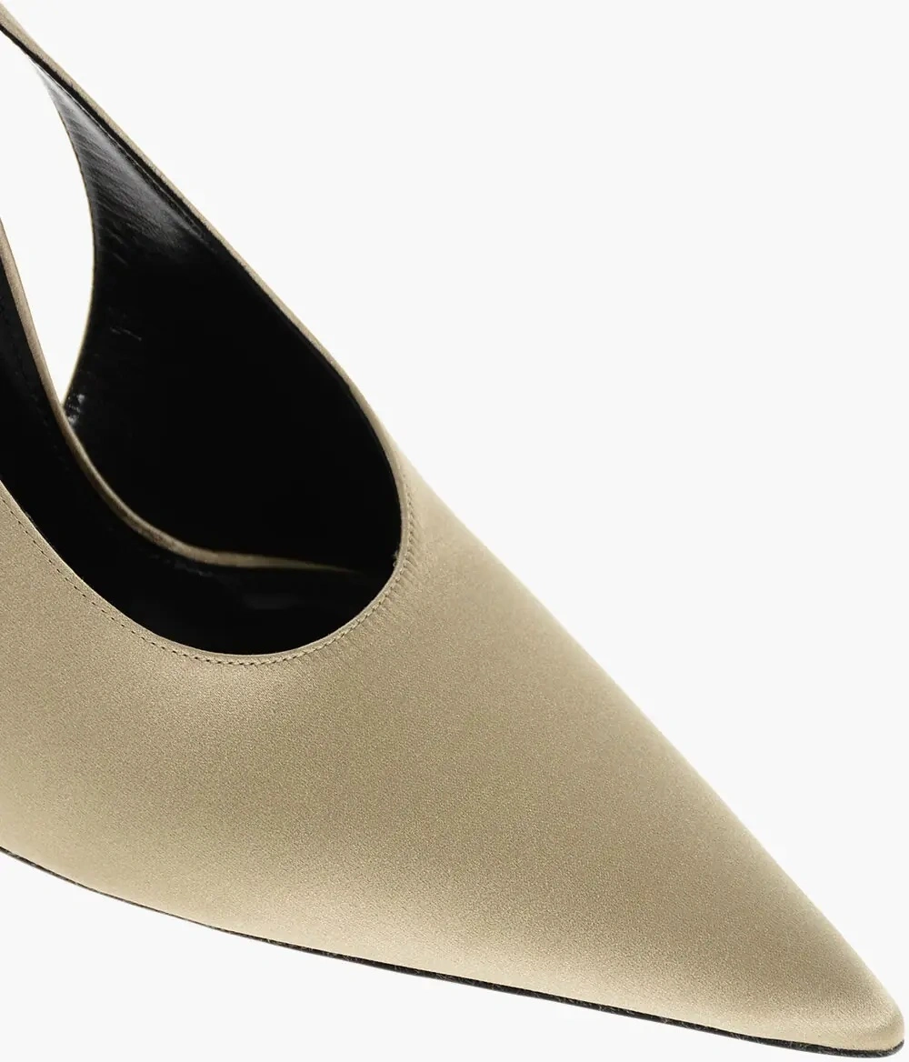 Pantofi Satin L'entracte Slingback Pumps With Stiletto Heel 13Cm* - Img 4