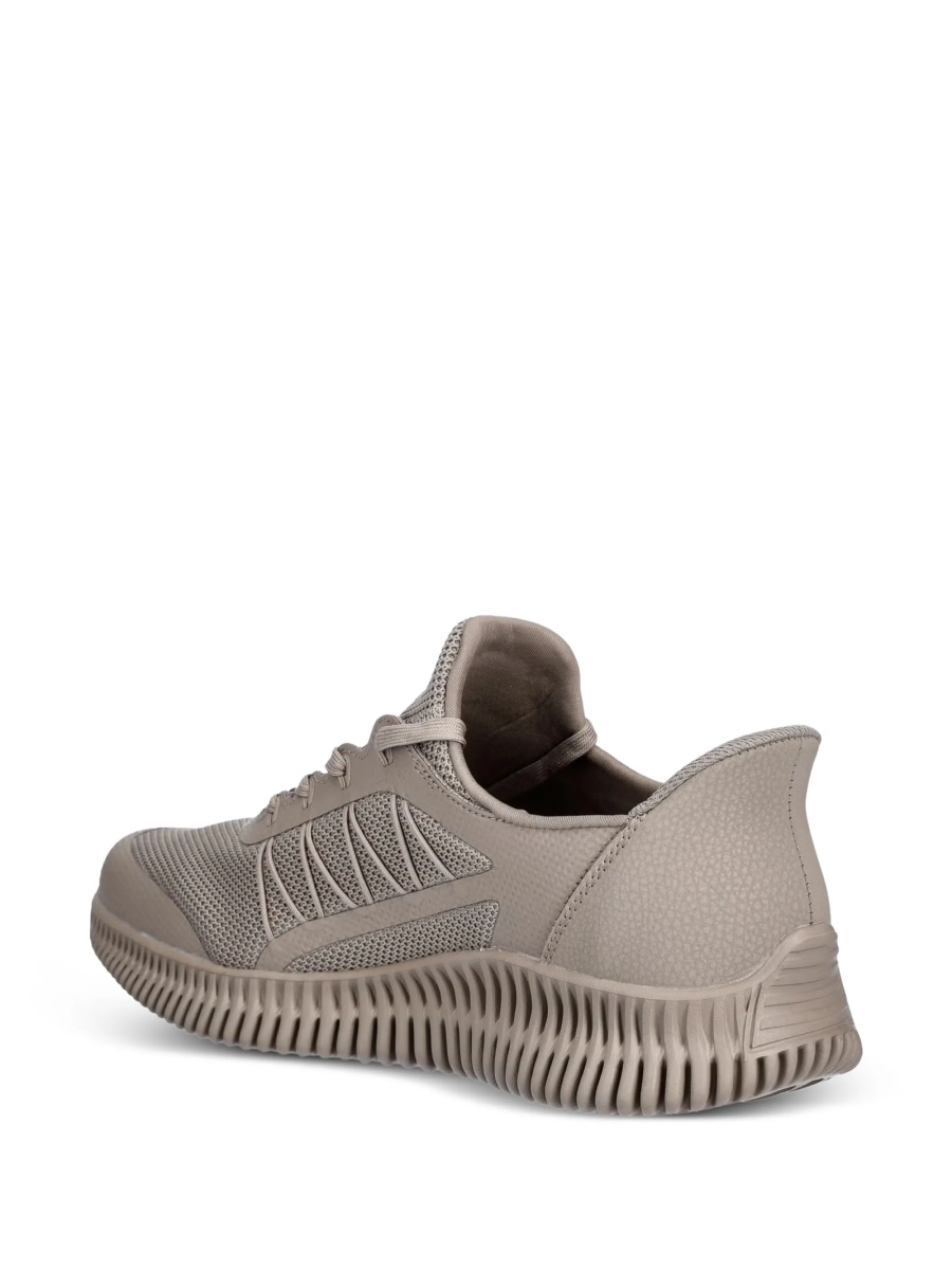 Pantofi slip-on SKECHERS maro din plasa si poliuretan - Img 4