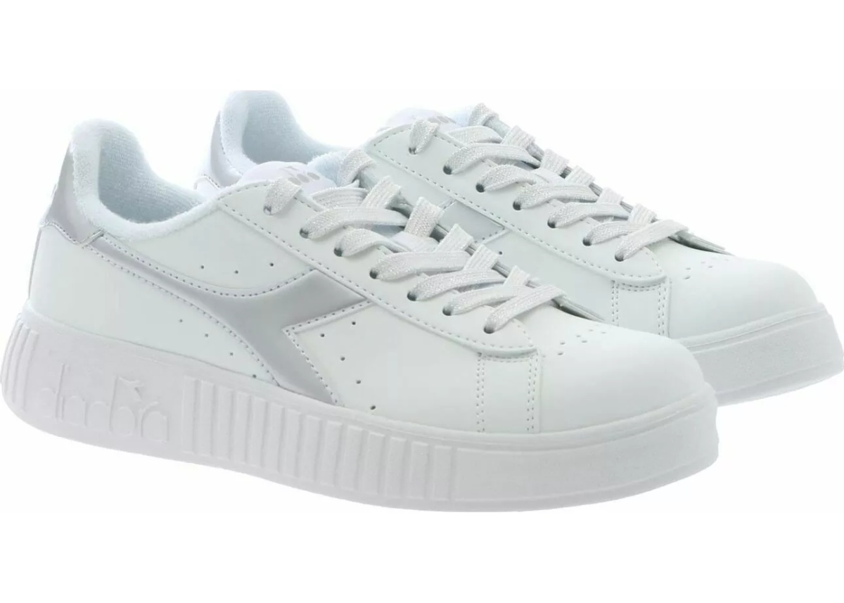 Pantofi White And Silver Game P Stem Sneakers* - Img 2
