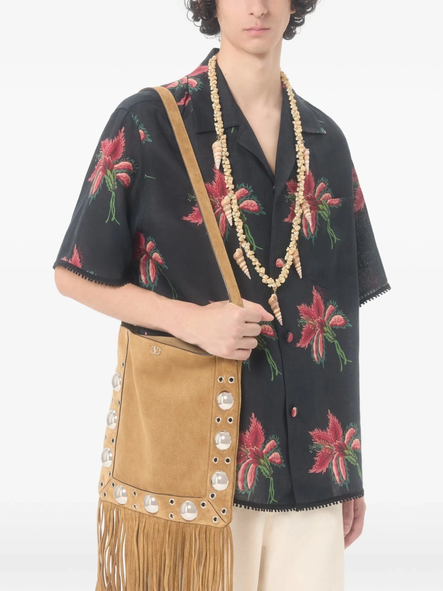 Papier Floral print linen bowling Shirt - Img 4