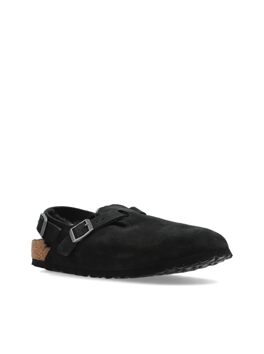 Papuci Birkenstock negri din piele intoarsa - Img 4