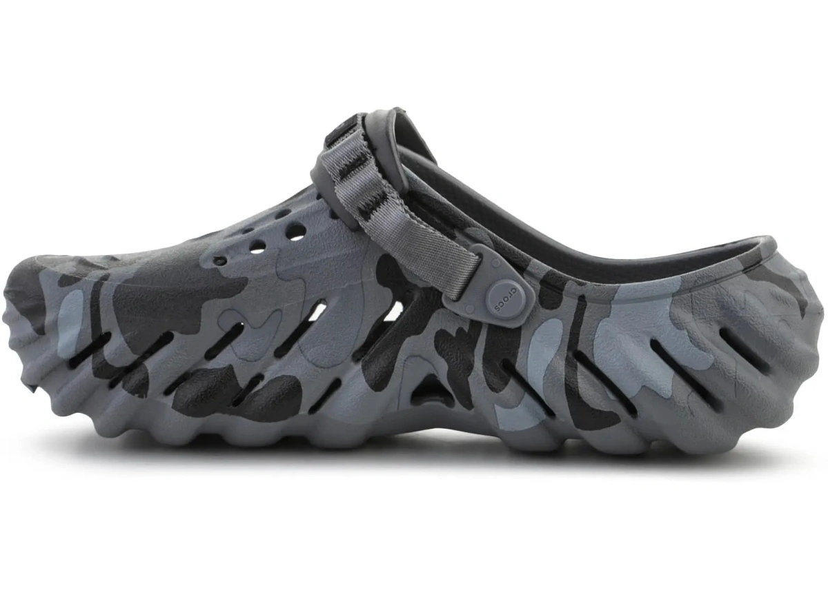 Papuci ECHO DUCK CAMO CLOG CHARCOAL/BLACK - Img 4