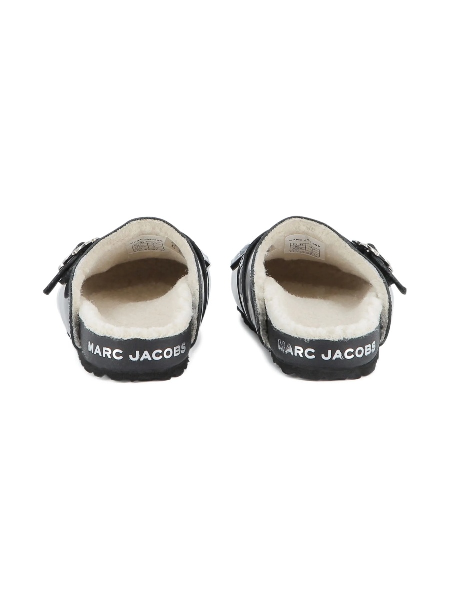 Papuci Marc Jacobs negri din piele si fibre - Img 3
