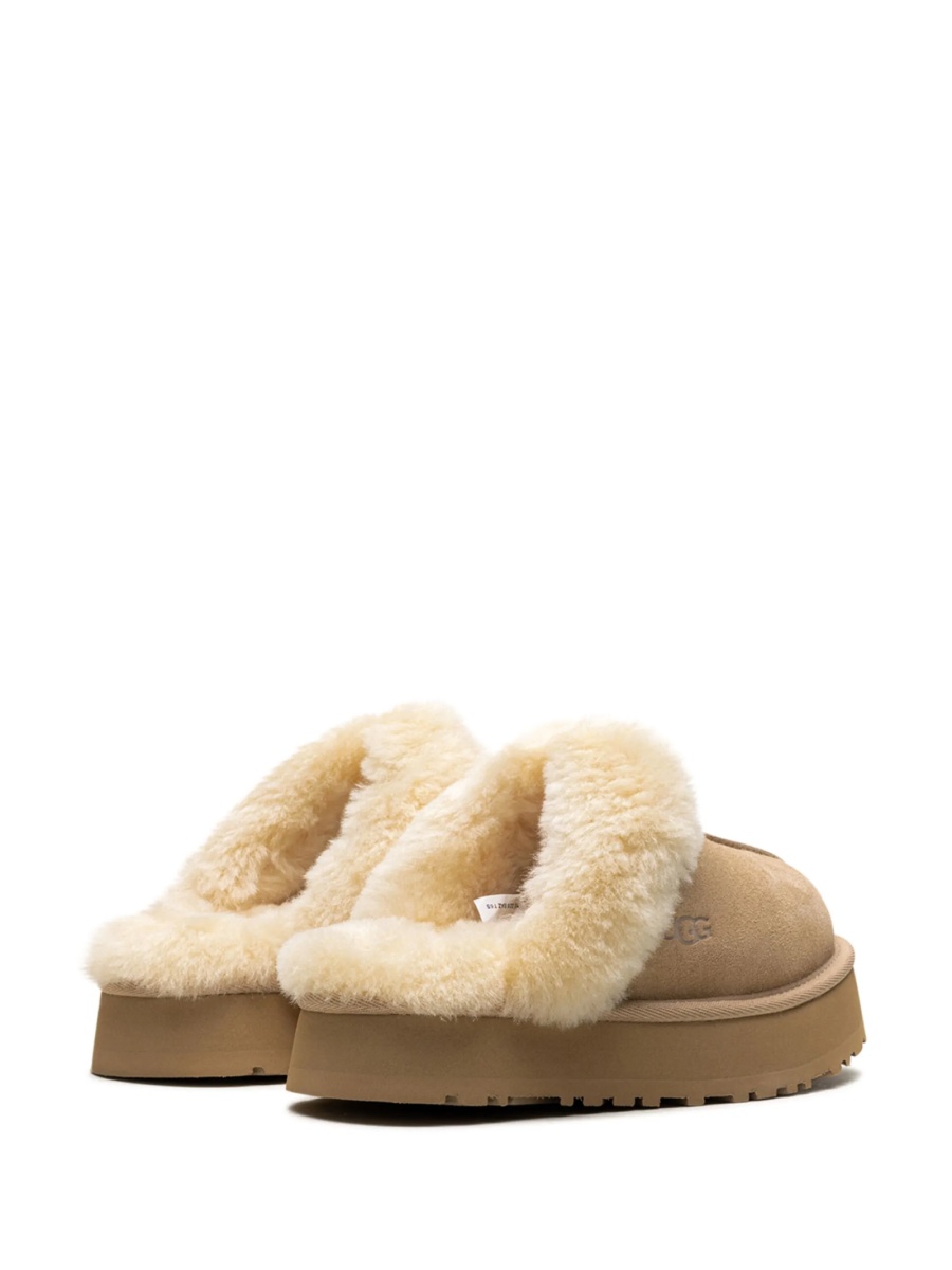 Papuci UGG neutri din piele si piele intoarsa - Img 3