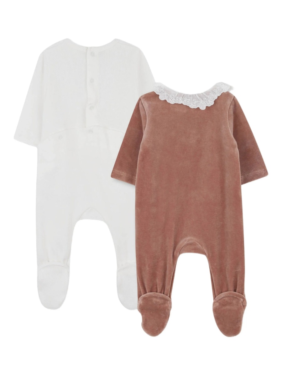 Pijamale Chloe roz din bumbac organic - Img 3