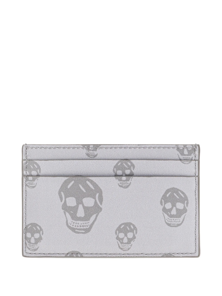 Portofel Alexander McQueen gri din piele - Img 2
