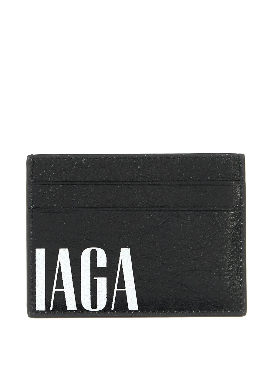 Portofel Balenciaga negru din piele - Img 2