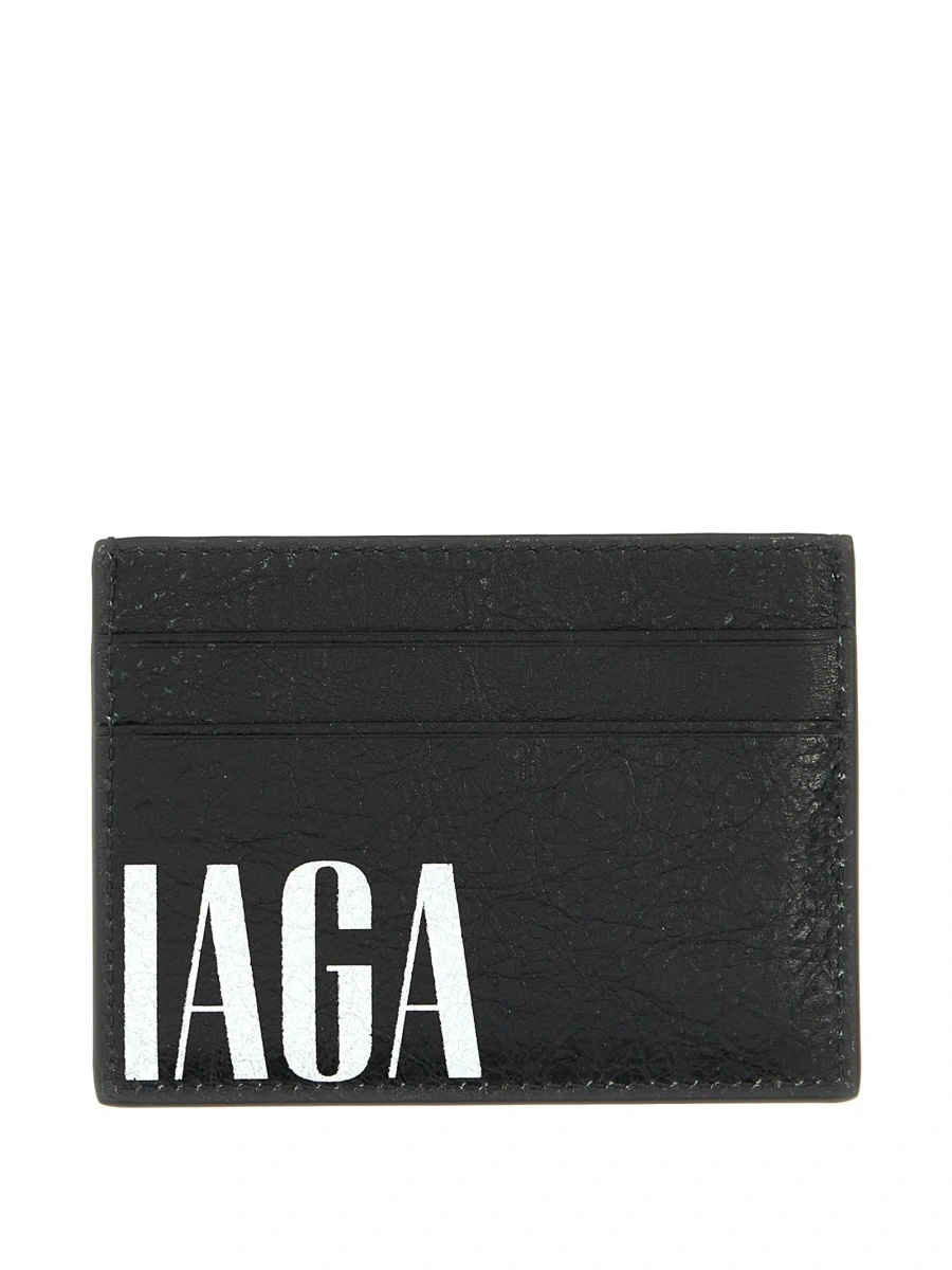 Portofel Balenciaga negru din piele - Img 2