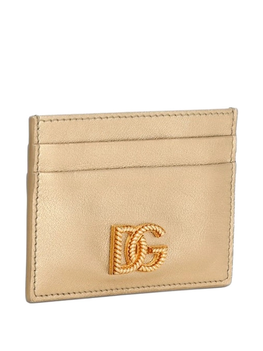 Portofel Dolce &amp; Gabbana auriu din piele - Img 3