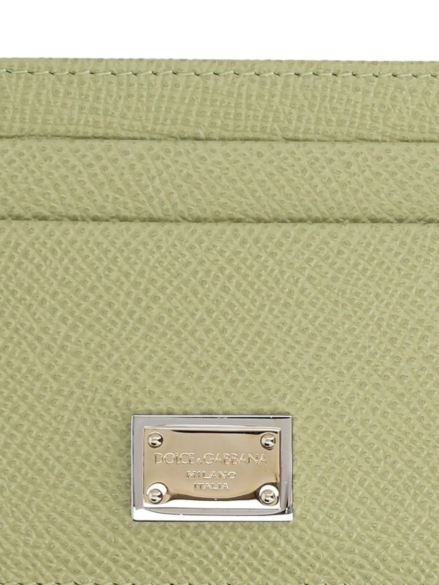 Portofel Dolce &amp; Gabbana verde din piele - Img 2