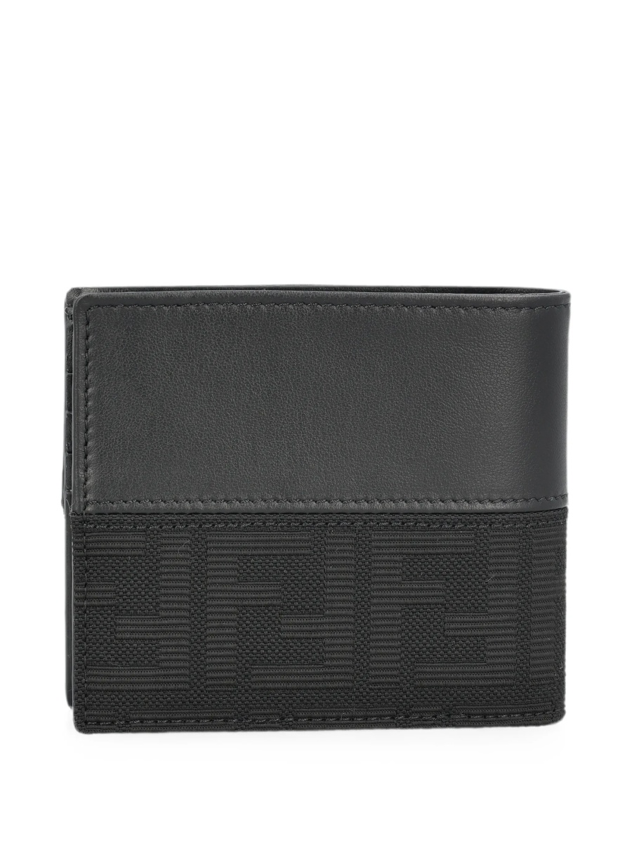 Portofel Fendi negru din piele - Img 2