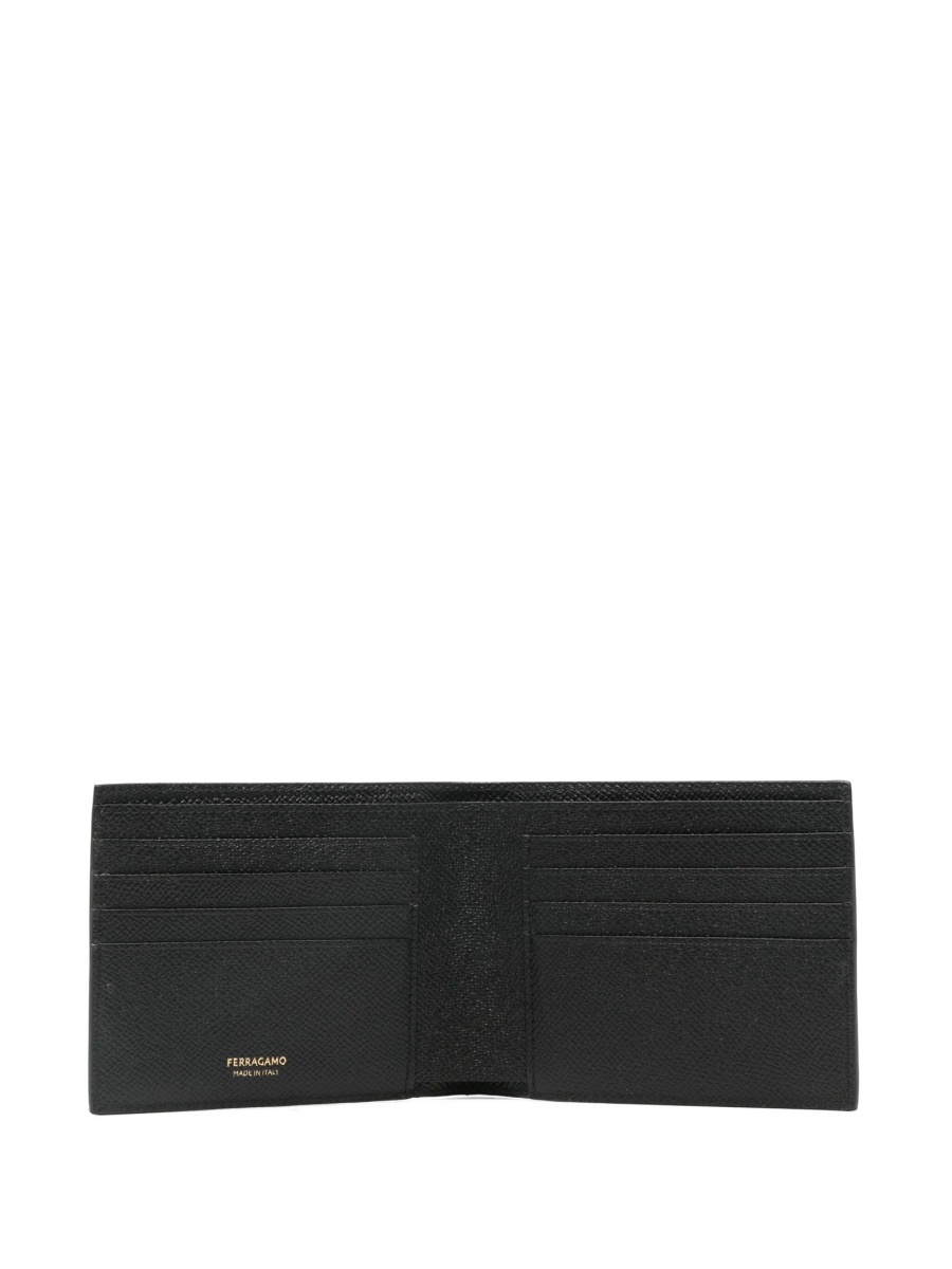 Portofel Ferragamo gancini negru din piele - Img 3