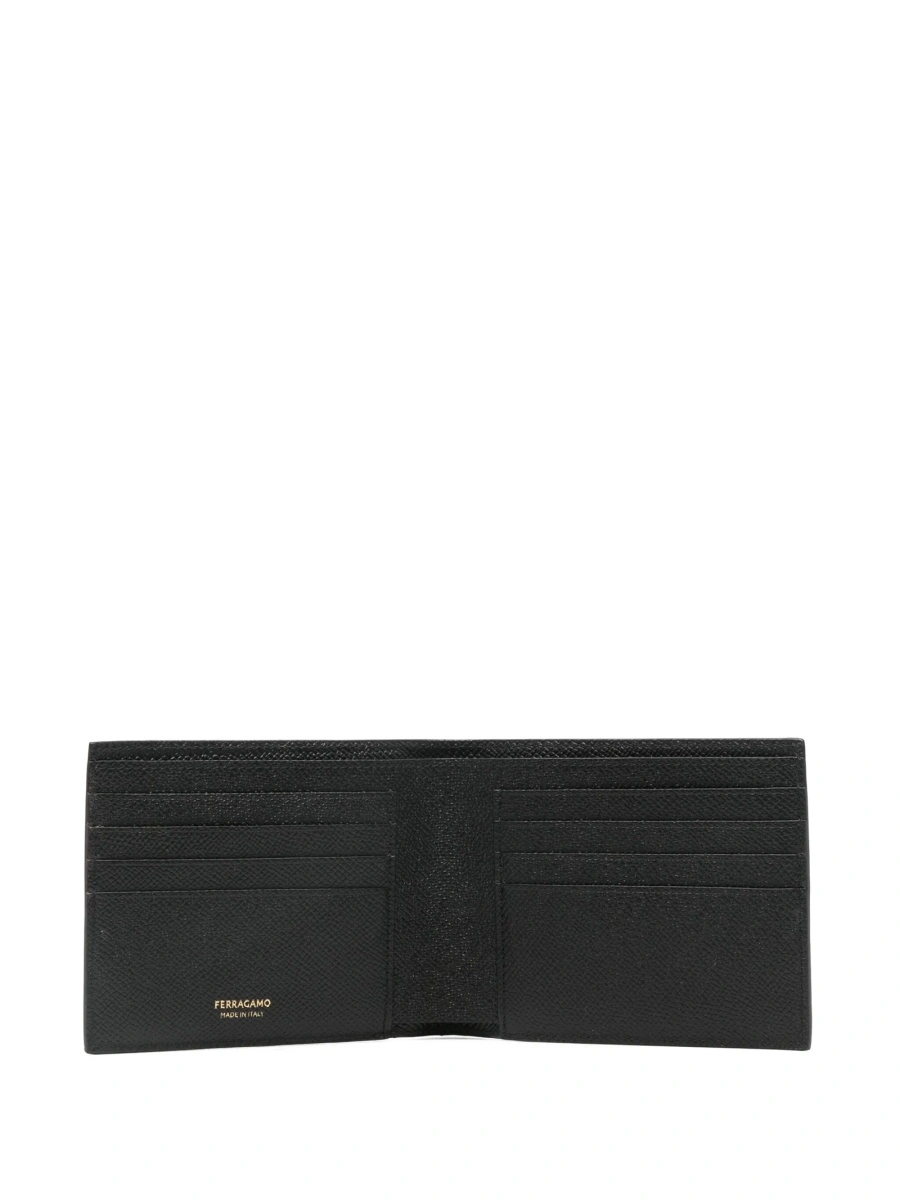 Portofel Ferragamo gancini negru din piele - Img 3