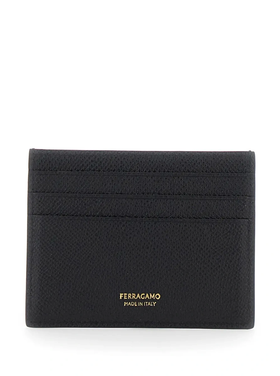 Portofel Ferragamo negru din piele - Img 2