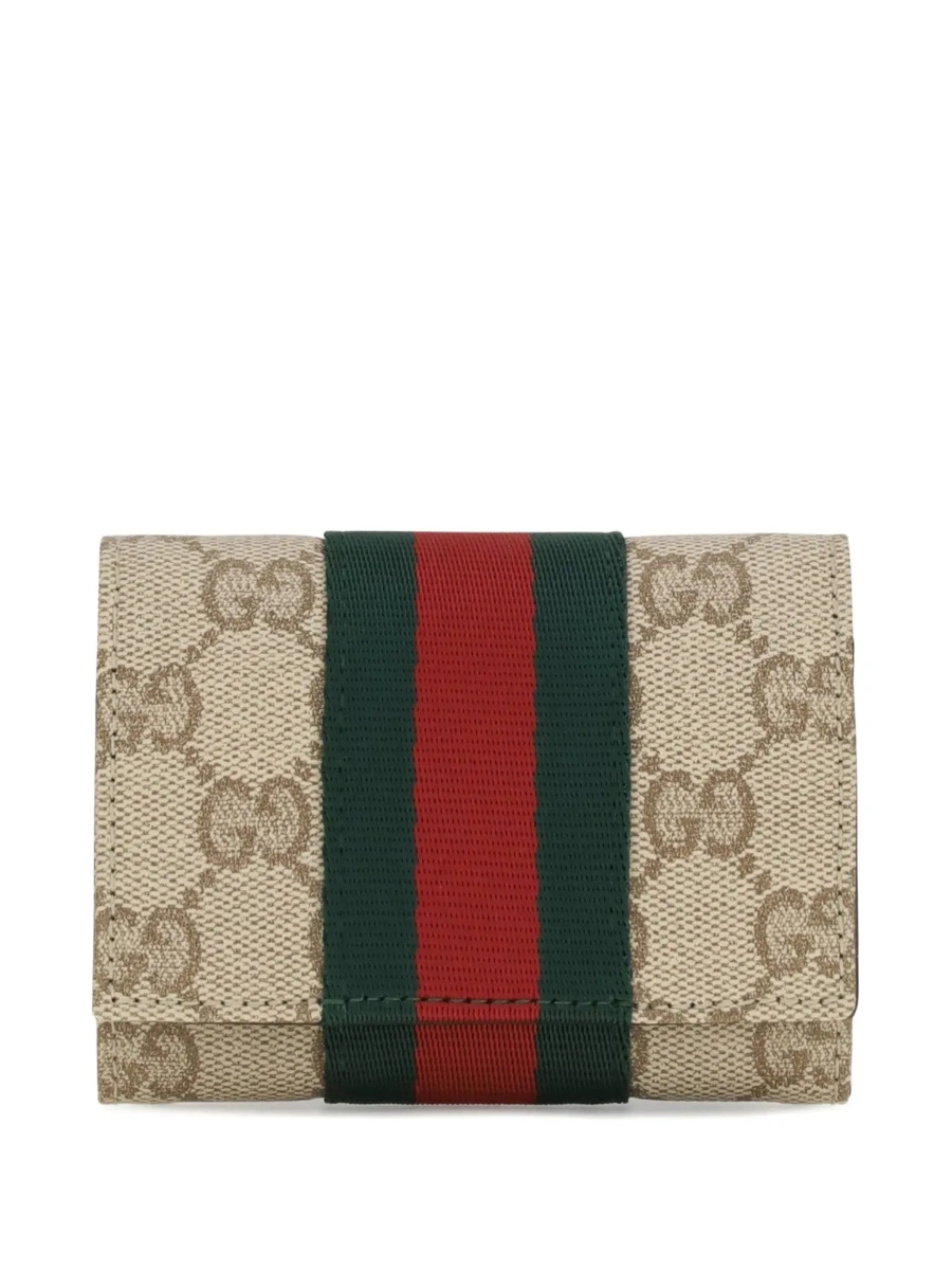 Portofel Gucci bej din material textil - Img 7