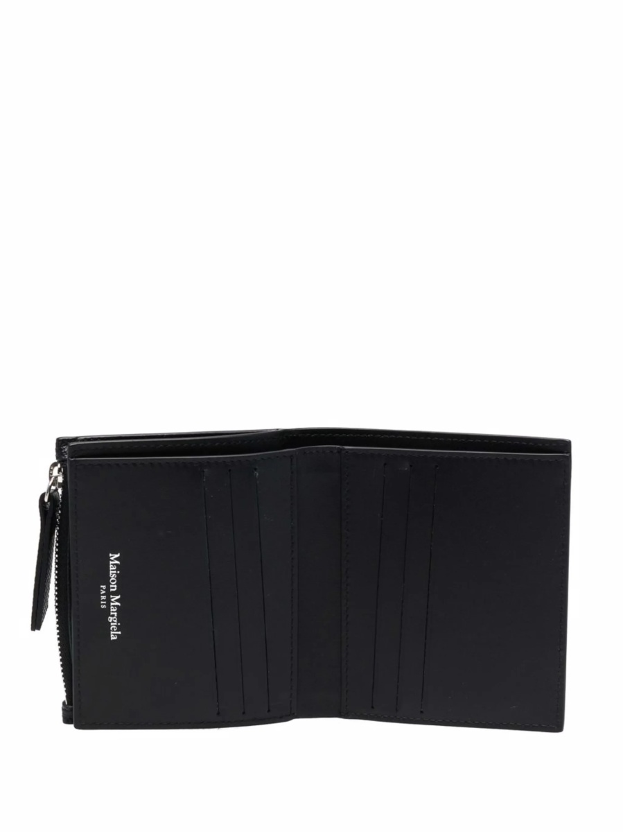 Portofel Maison Margiela negru din piele si zinc - Img 3