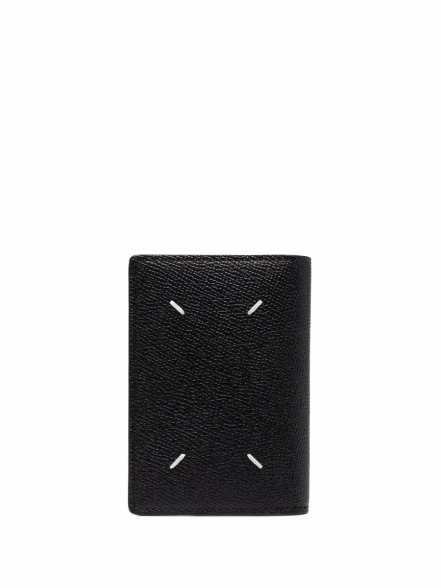 Portofel Maison Margiela negru din piele - Img 2