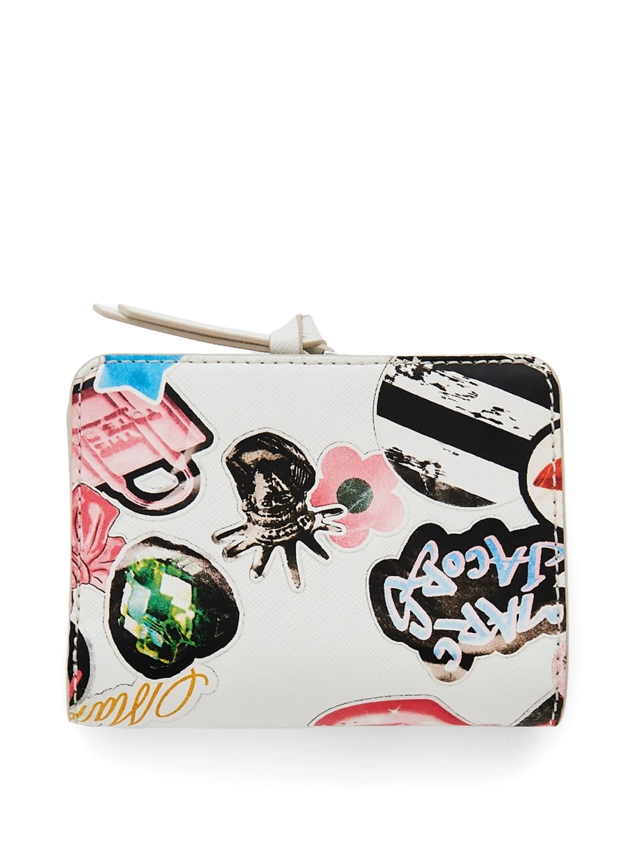 Portofel Marc Jacobs alb din piele - Img 2