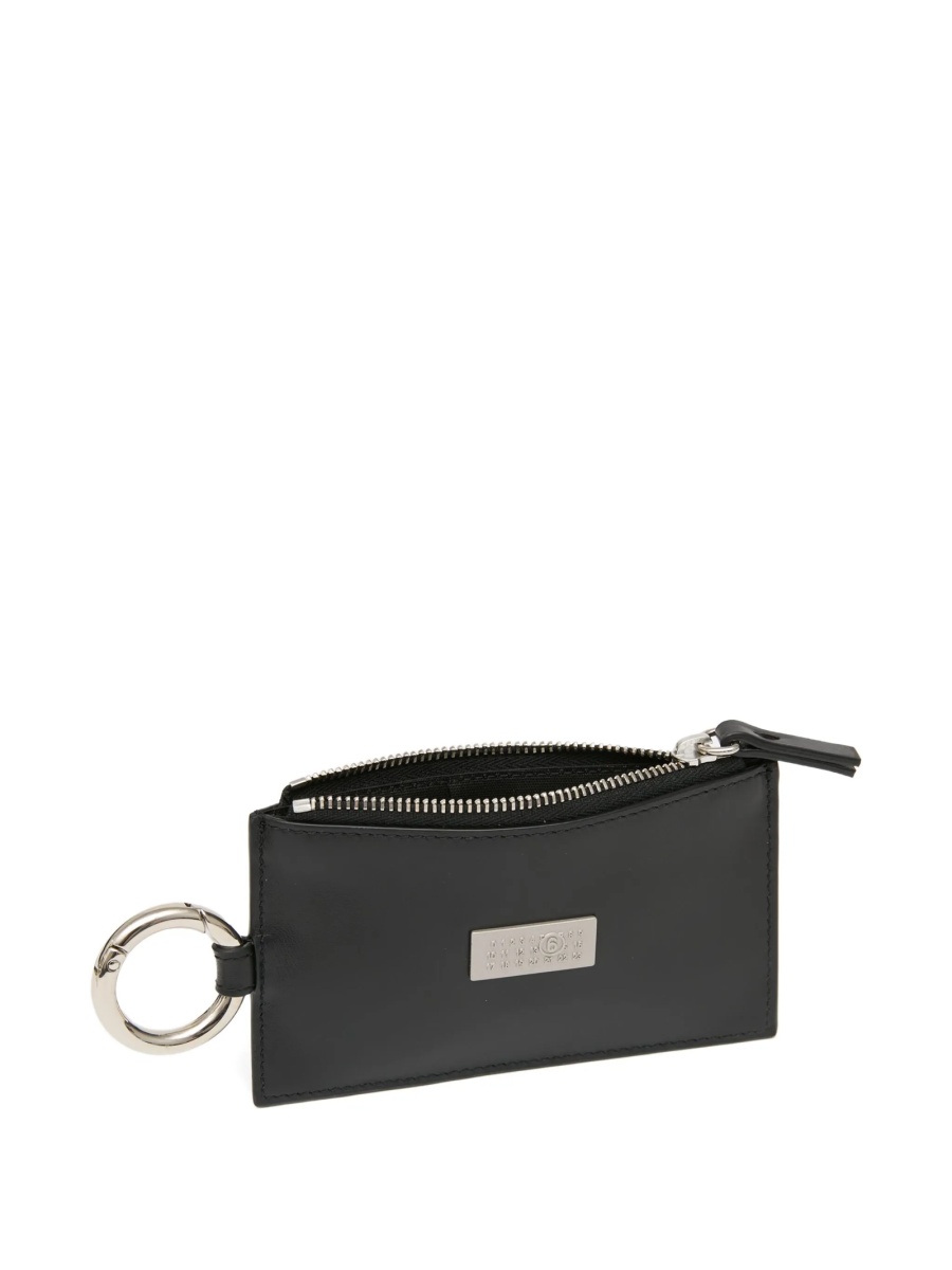 Portofel MM6 Maison Margiela negru din piele - Img 3