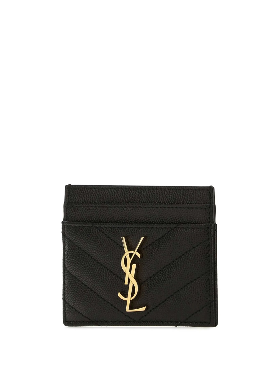 Portofel Saint Laurent negru din piele - Img 3