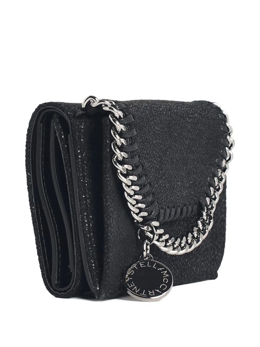 Portofel Stella McCartney falabella negru din alama si polyester - Img 3