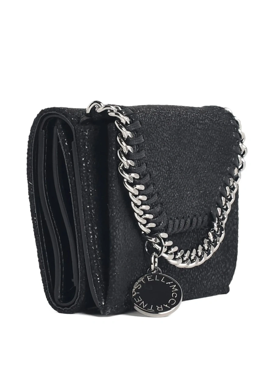 Portofel Stella McCartney falabella negru din alama si polyester - Img 3