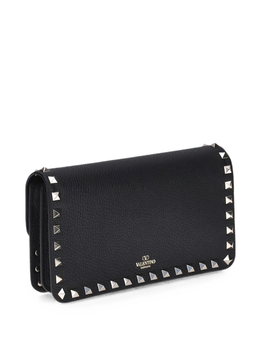 Portofel Valentino Garavani Rockstud negru din piele - Img 2
