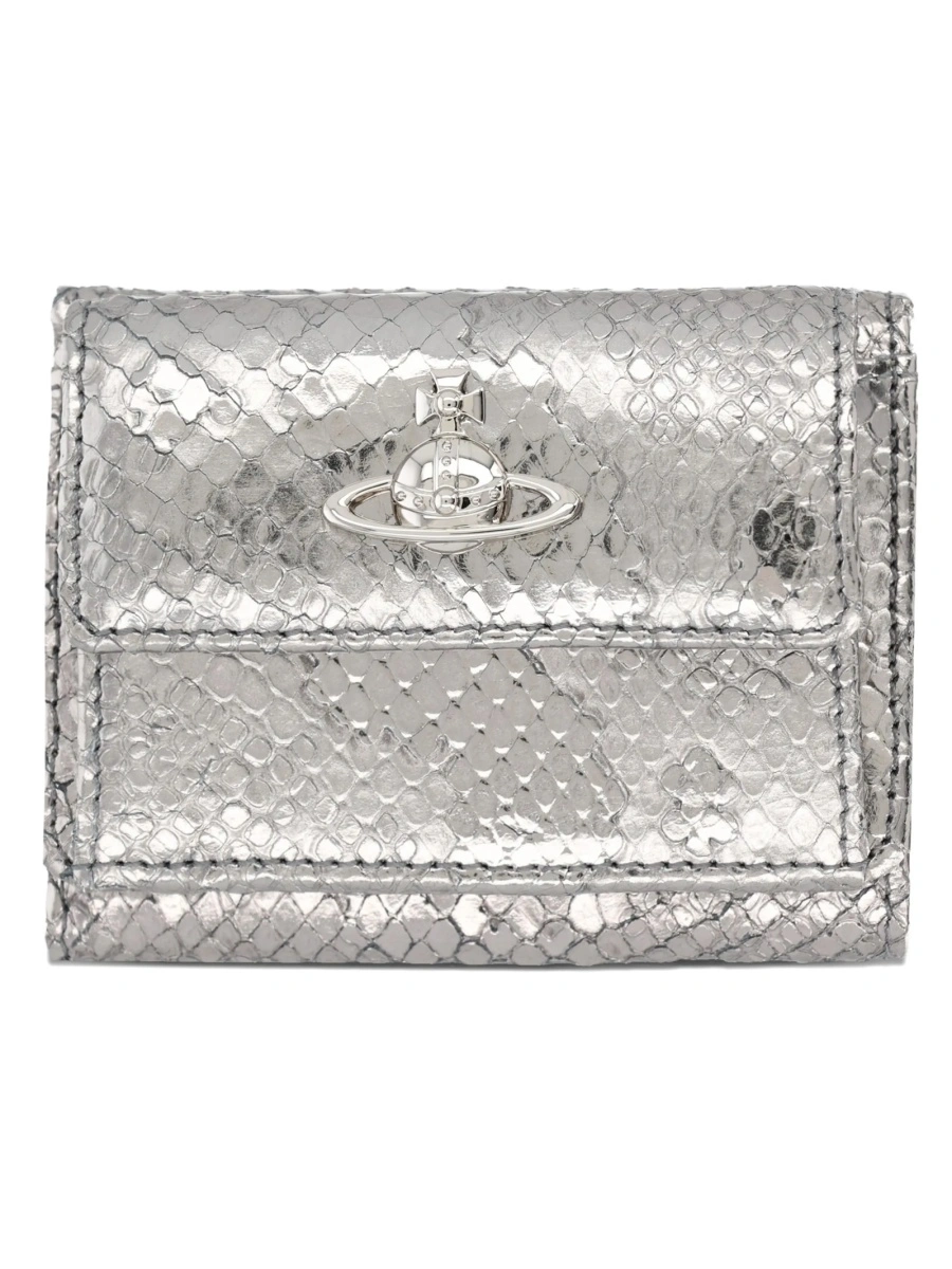 Portofel Vivienne Westwood argintiu din piele - Img 2