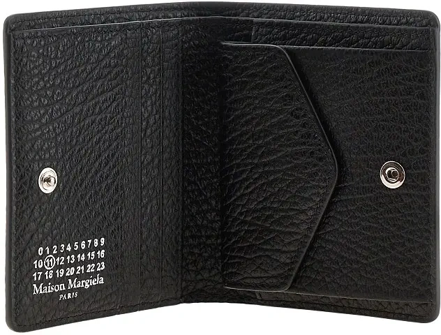 Portofele 'Four Stitches' grained leather wallet - Img 3